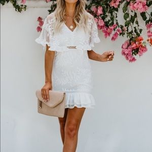 White lace dress